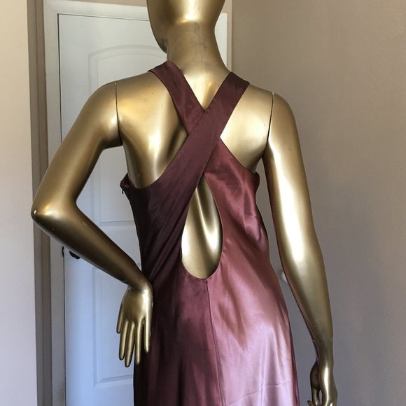 Ombré Beaded and Embroidered Sheath Gown - Picture 8 of 13